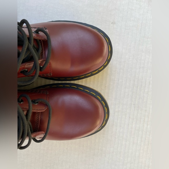 Dr Martens 1460 Smooth Leather Cherry Red size 42 mens 8 women's 9.5 - Picture 11 of 16